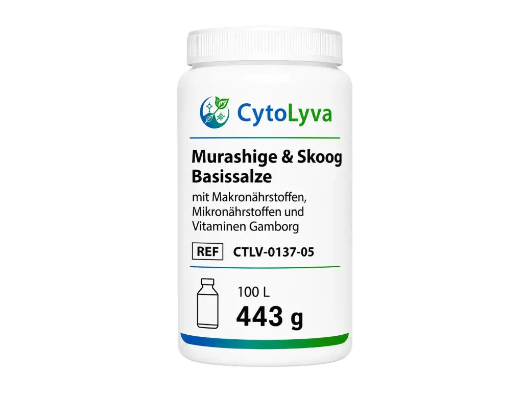 Murashige & Skoog Basissalze mit Makronährstoffen, Mikronährstoffen und Vitaminen Gamborg